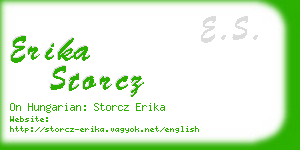 erika storcz business card